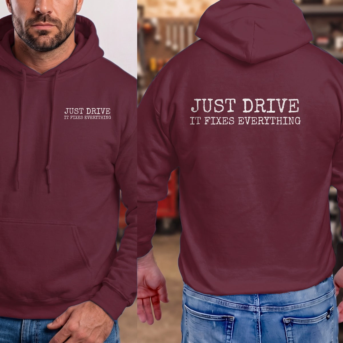 Maroon | Front & Back