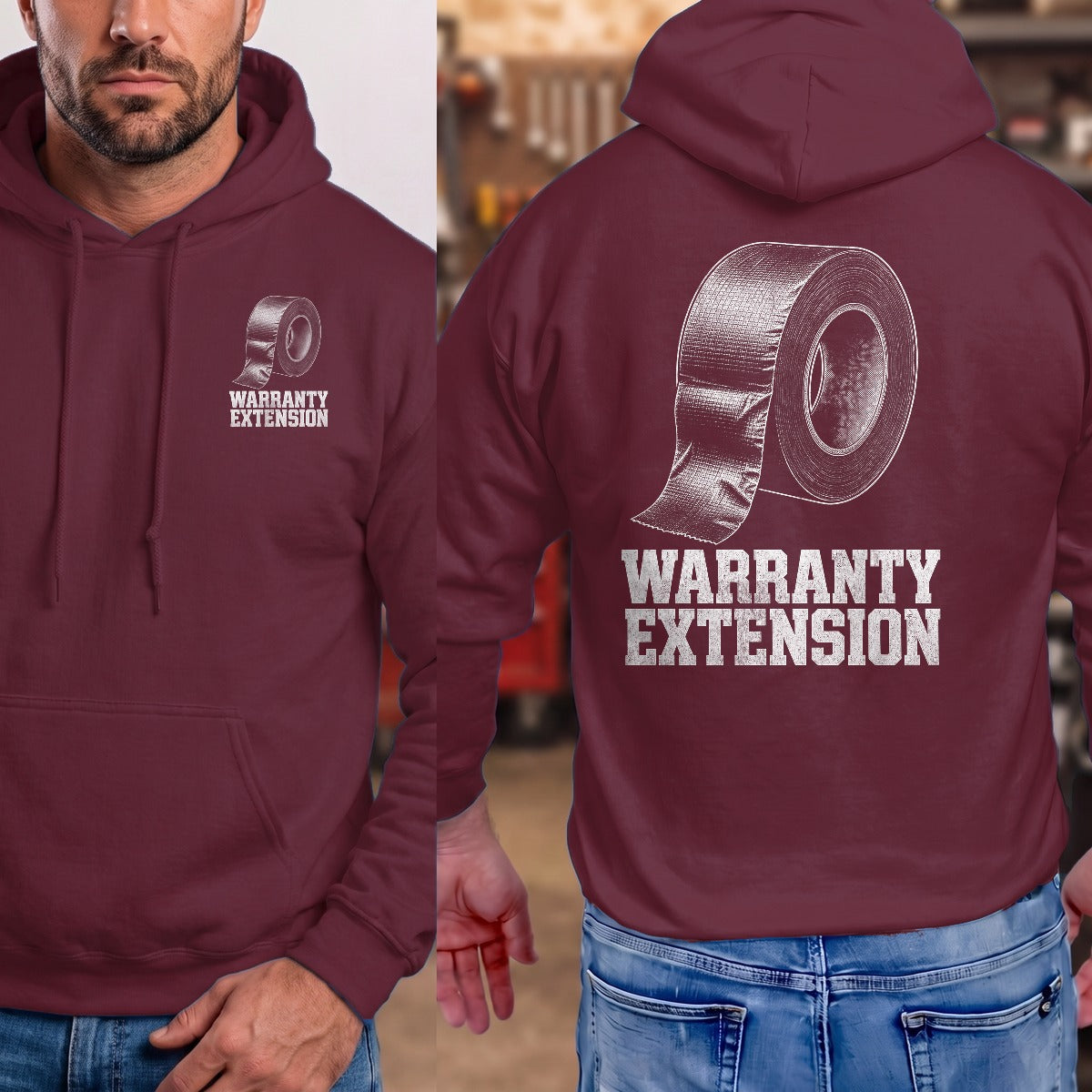 Maroon | Front & Back