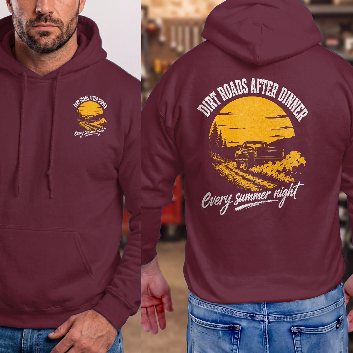Maroon | Front & Back