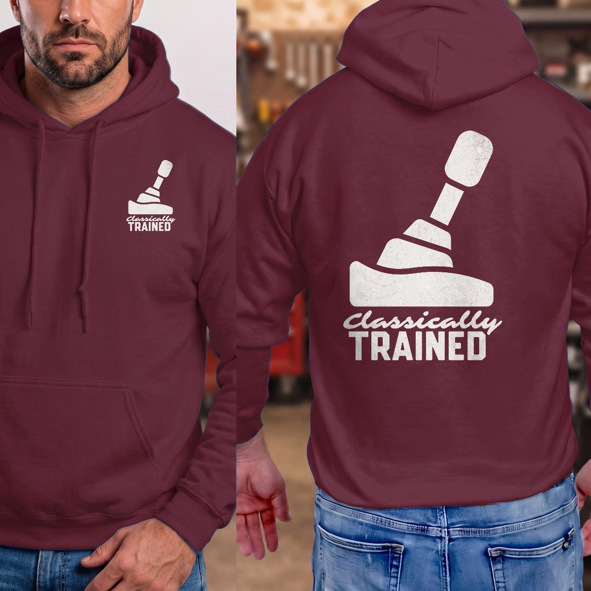 Maroon | Left Chest + Back