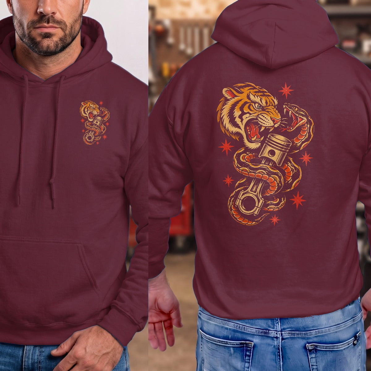 Maroon | Front & Back