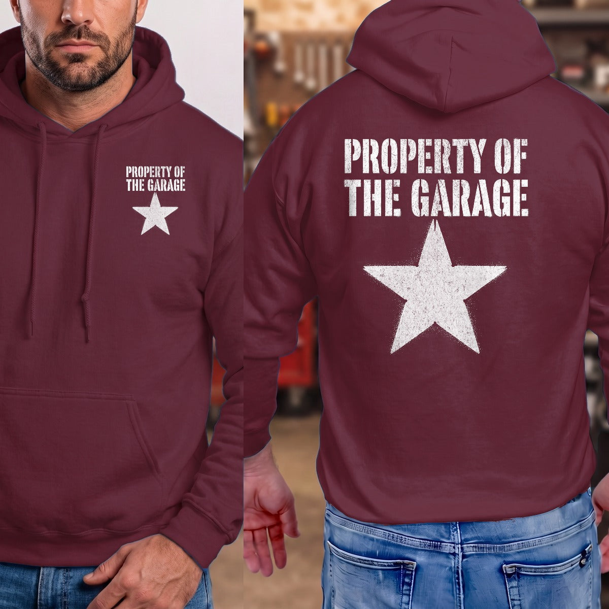 Maroon | Front & Back