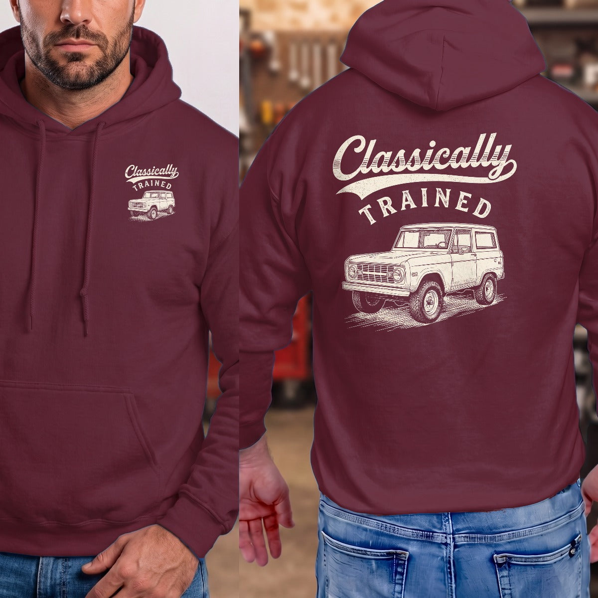Maroon | Front & Back