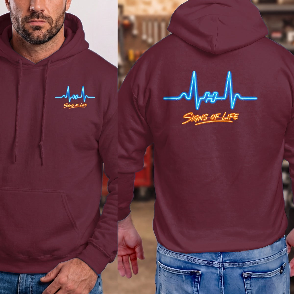 Maroon | Front & Back