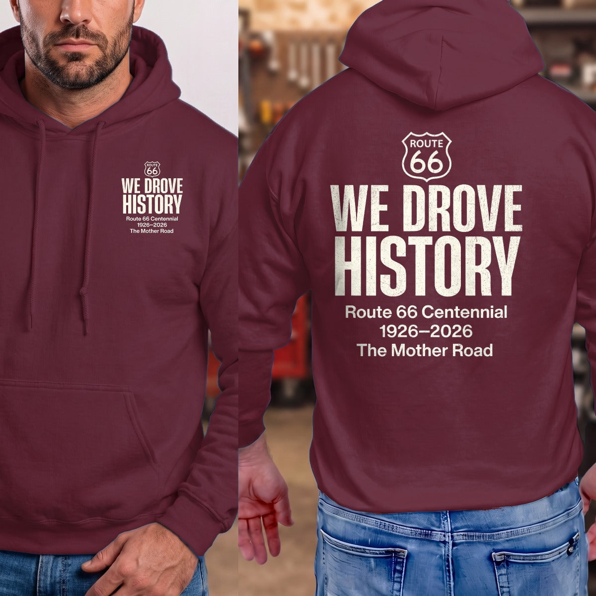 Maroon | Front & Back