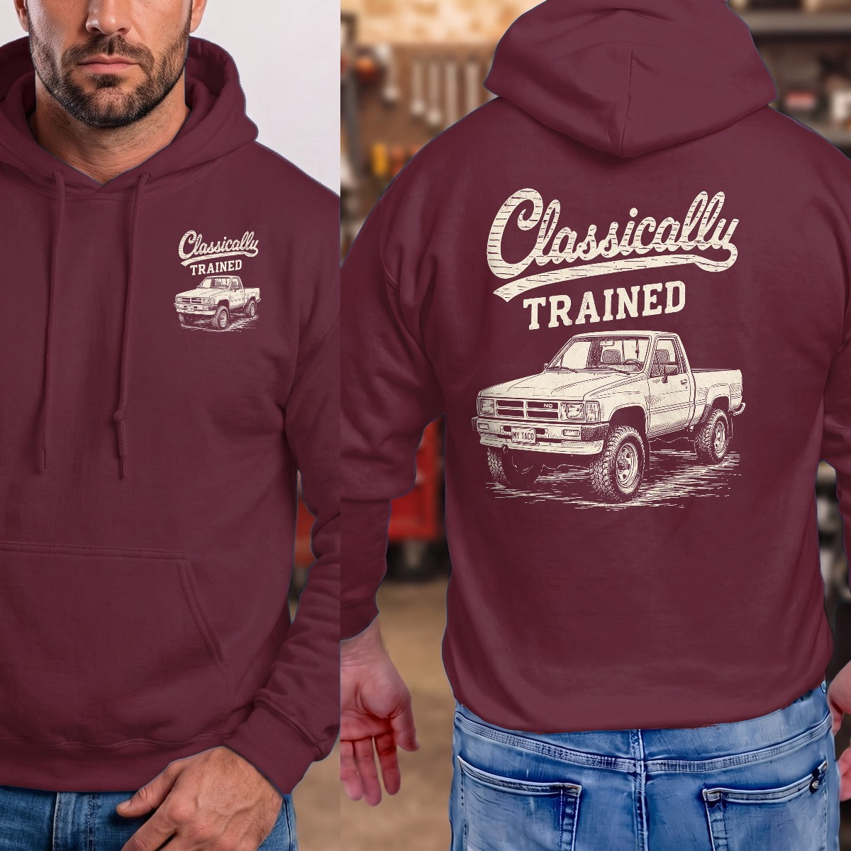 Maroon | Front & Back