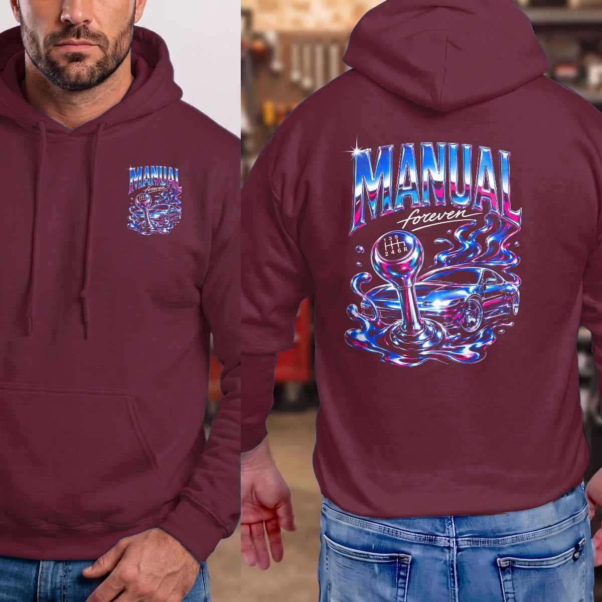 Maroon | Front & Back