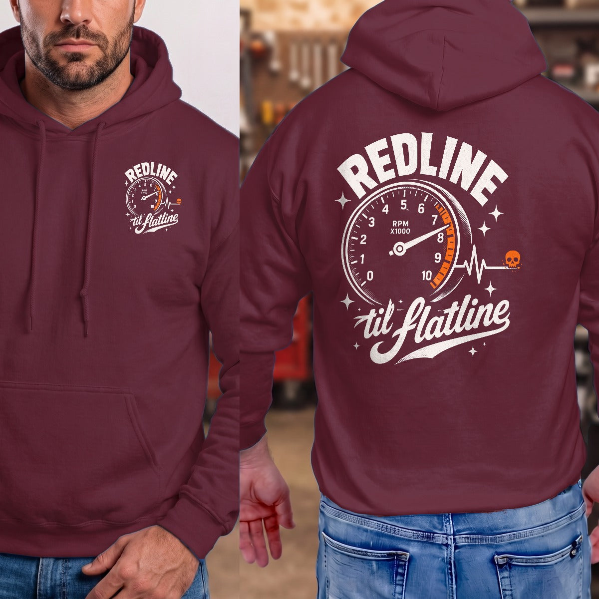 Maroon | Front & Back