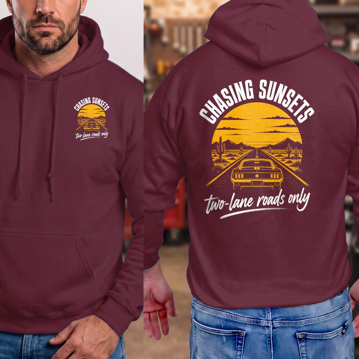 Maroon | Front & Back
