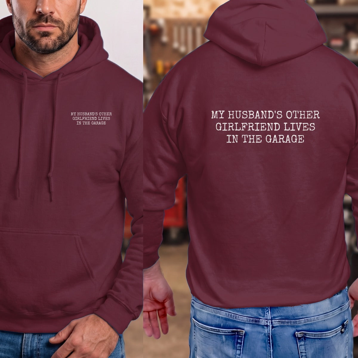 Maroon | Left Chest + Back