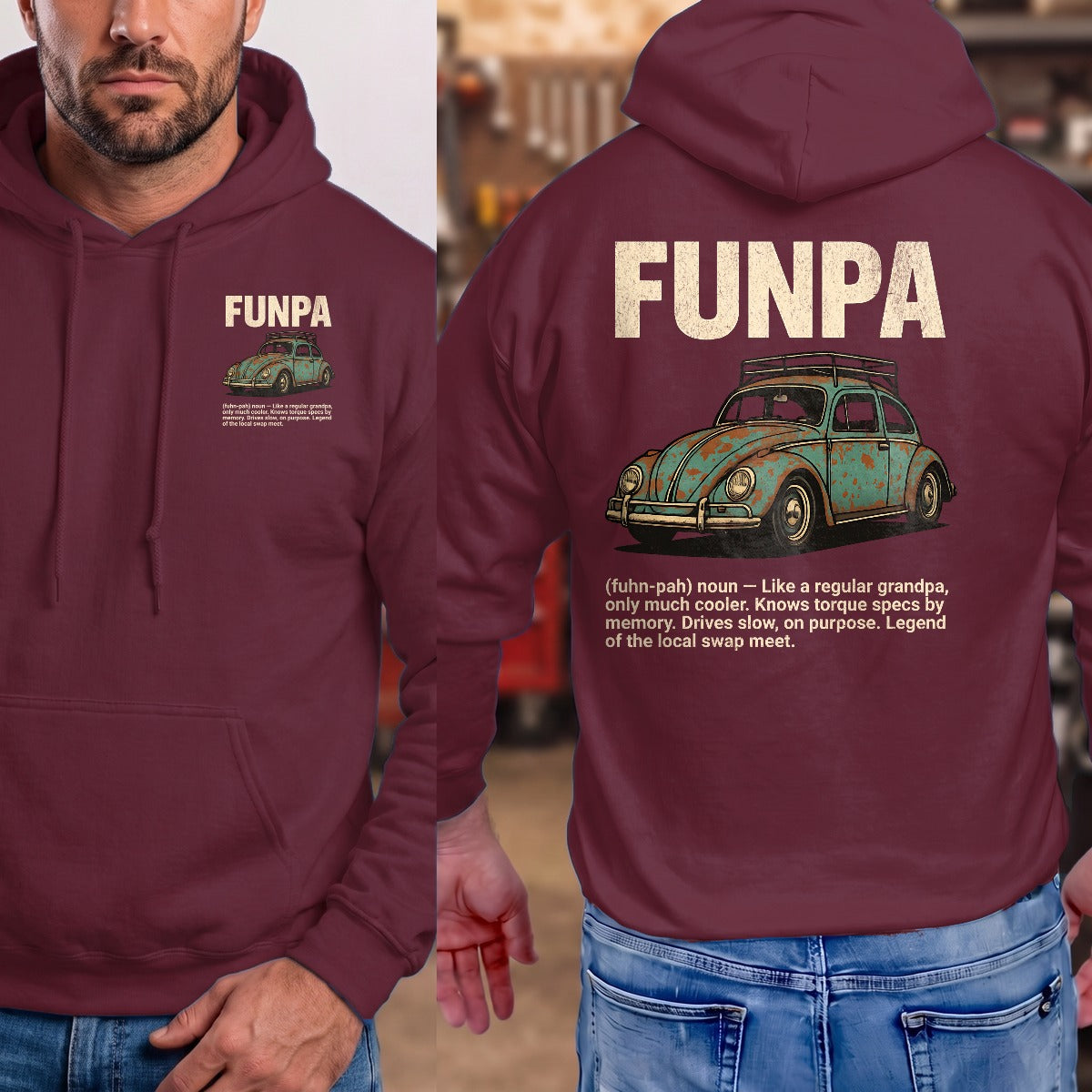 Maroon | Front & Back