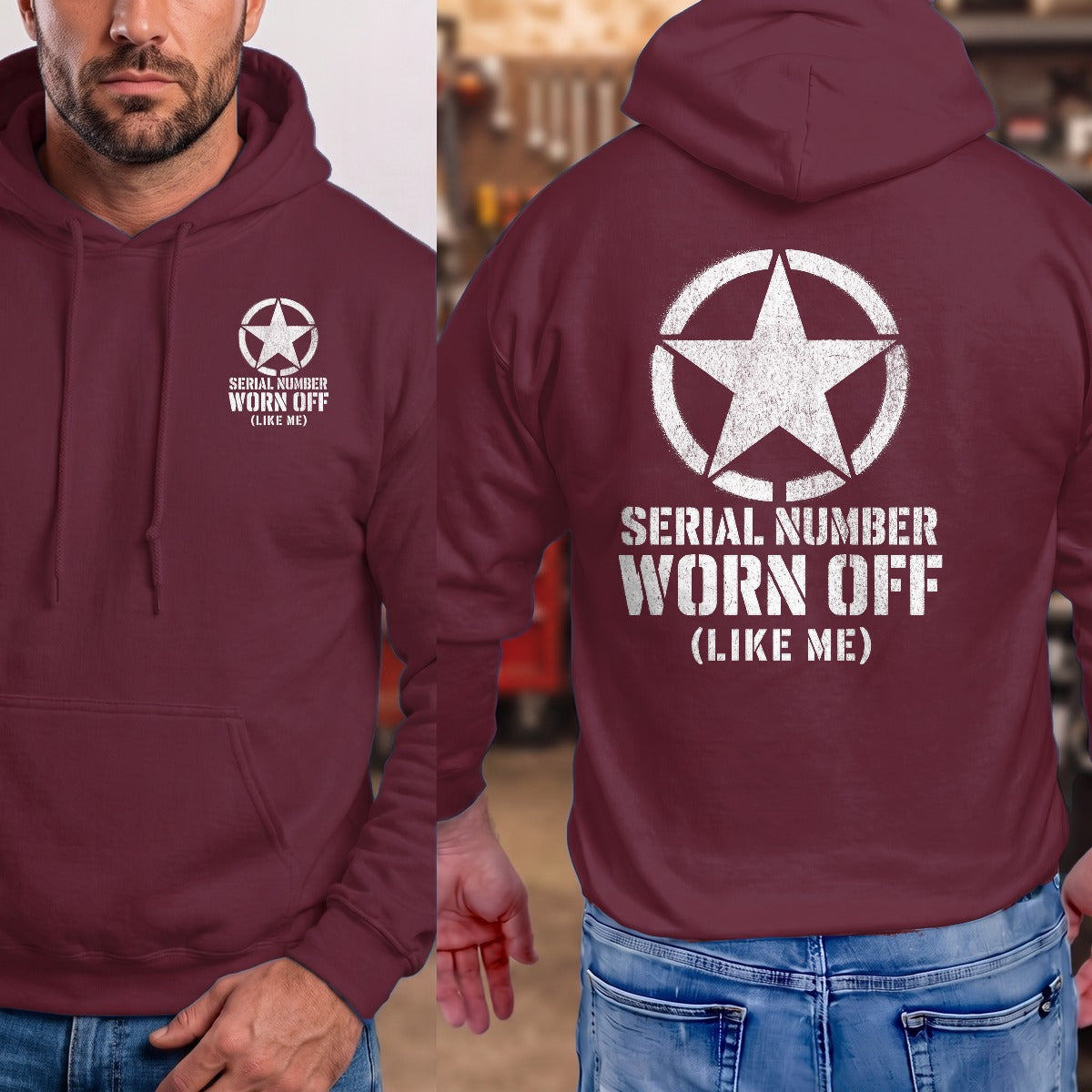 Maroon | Front & Back