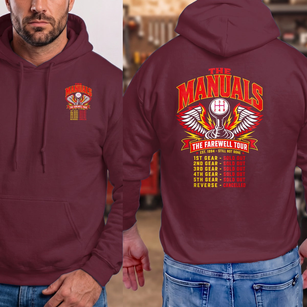 Maroon | Front & Back