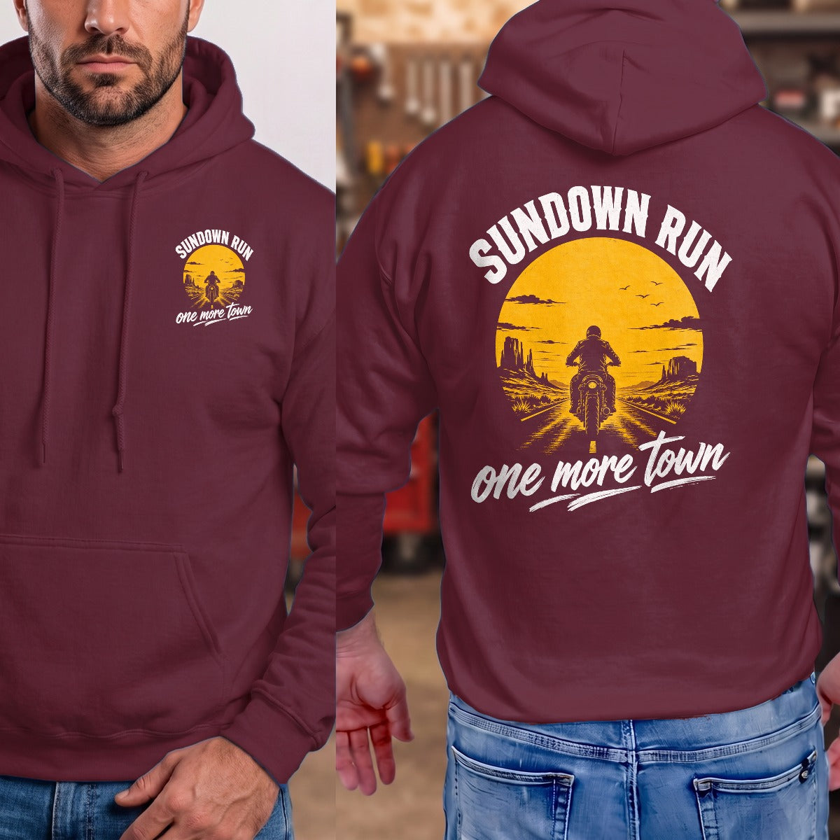Maroon | Front & Back