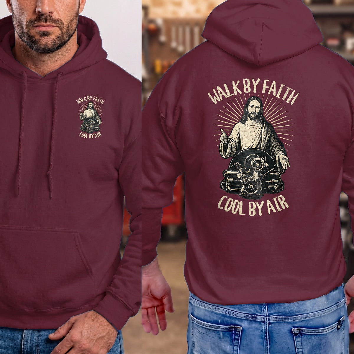 Maroon | Front & Back