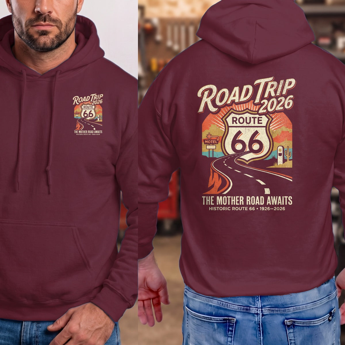Maroon | Front & Back