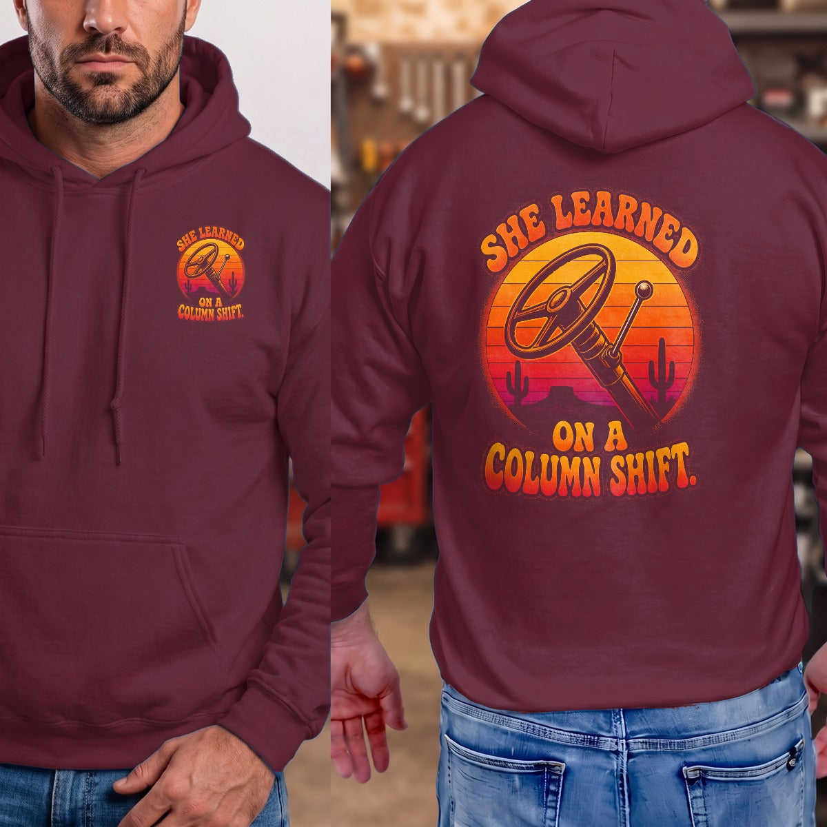 Maroon | Front & Back