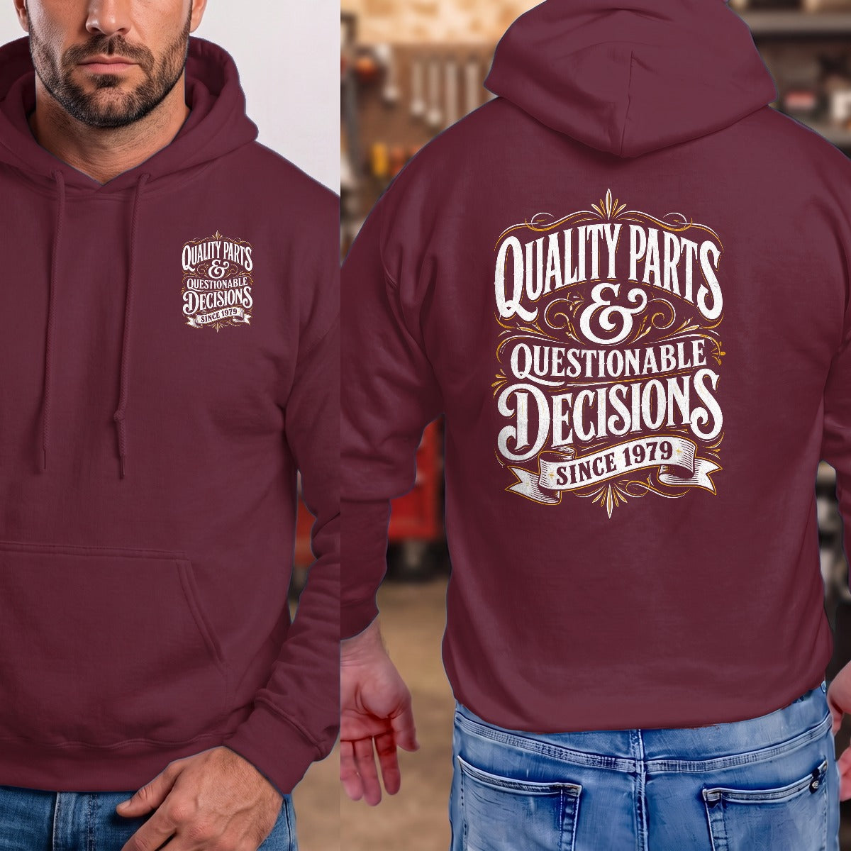 Maroon | Front & Back
