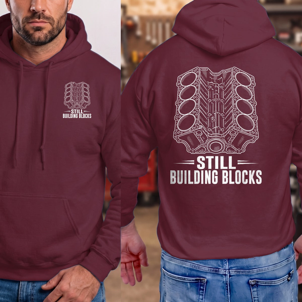 Maroon | Front & Back