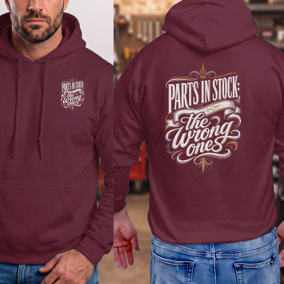 Maroon | Front & Back