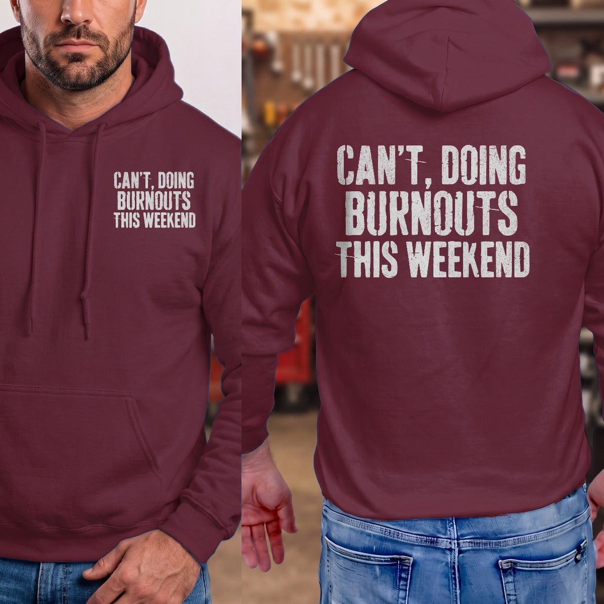 Maroon | Front & Back