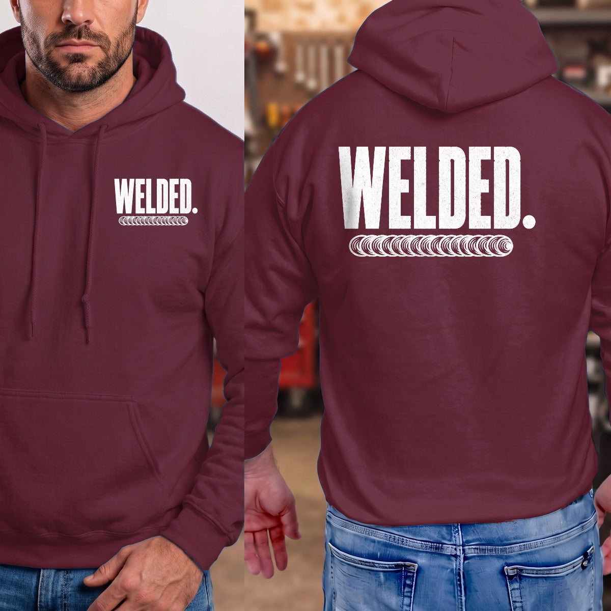 Maroon | Front & Back
