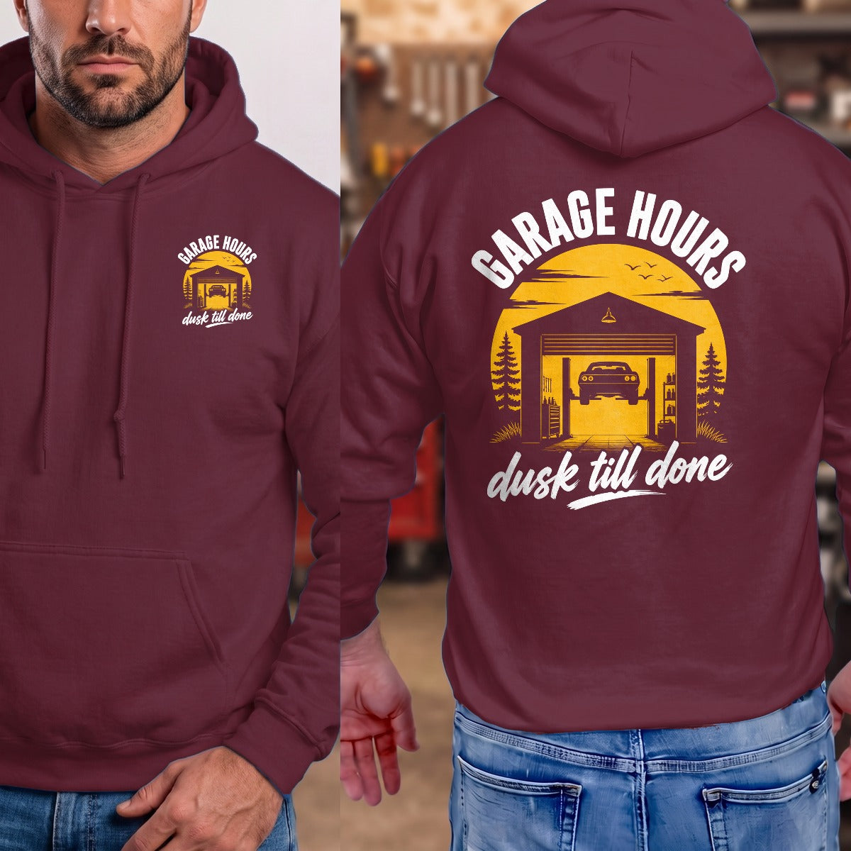 Maroon | Front & Back