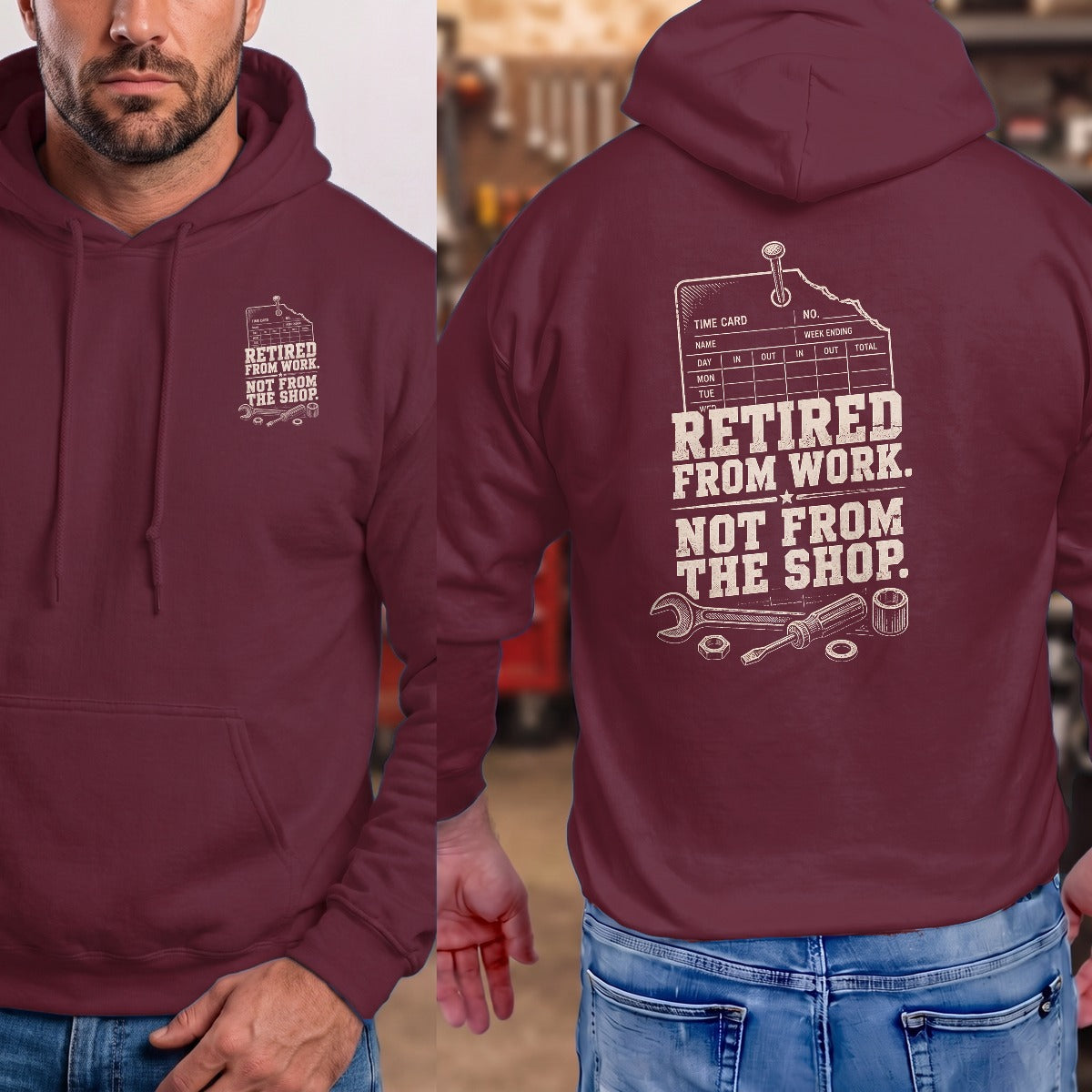 Maroon | Front & Back