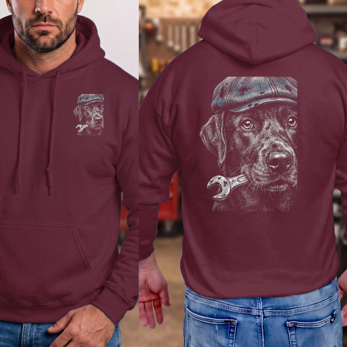 Maroon | Front & Back