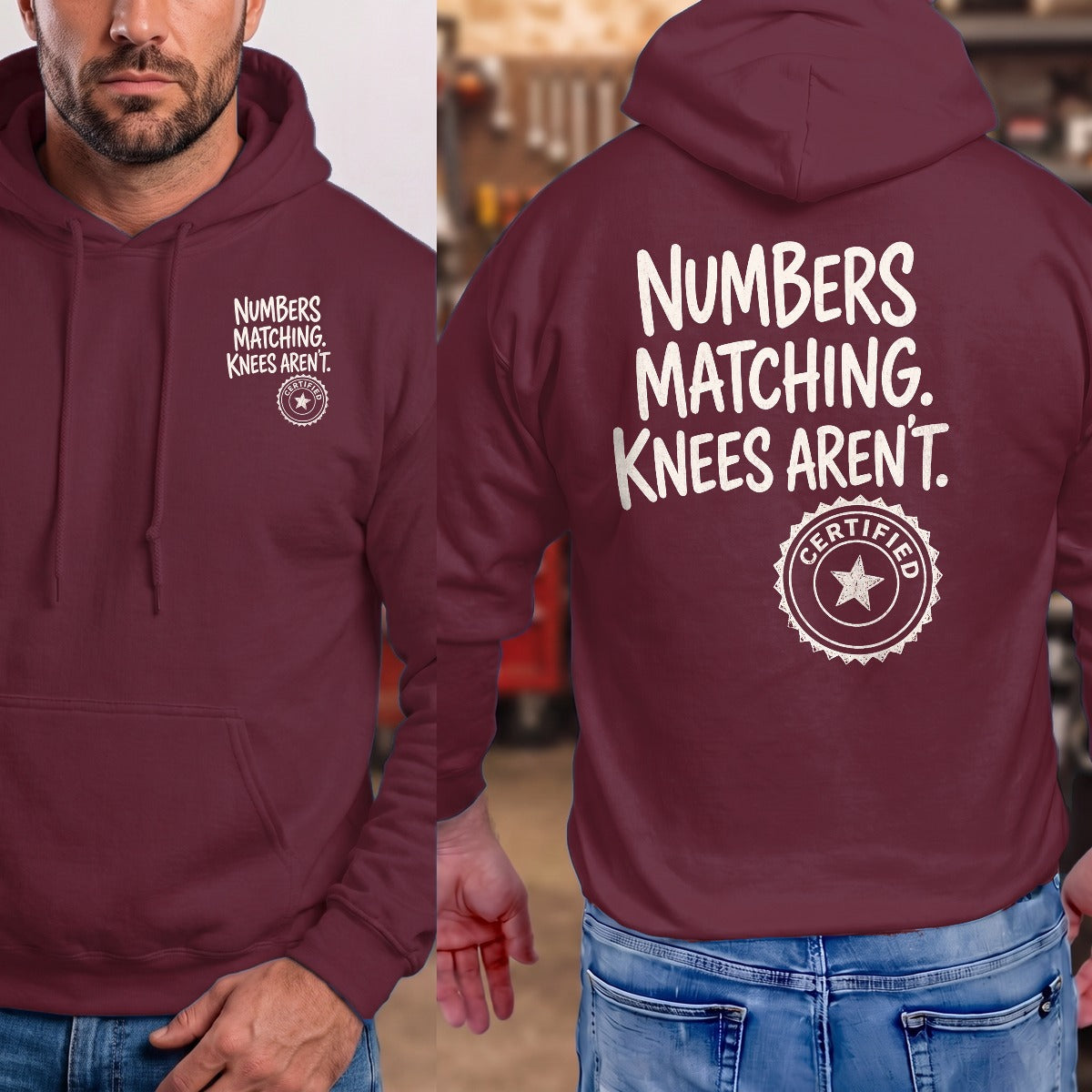 Maroon | Front & Back