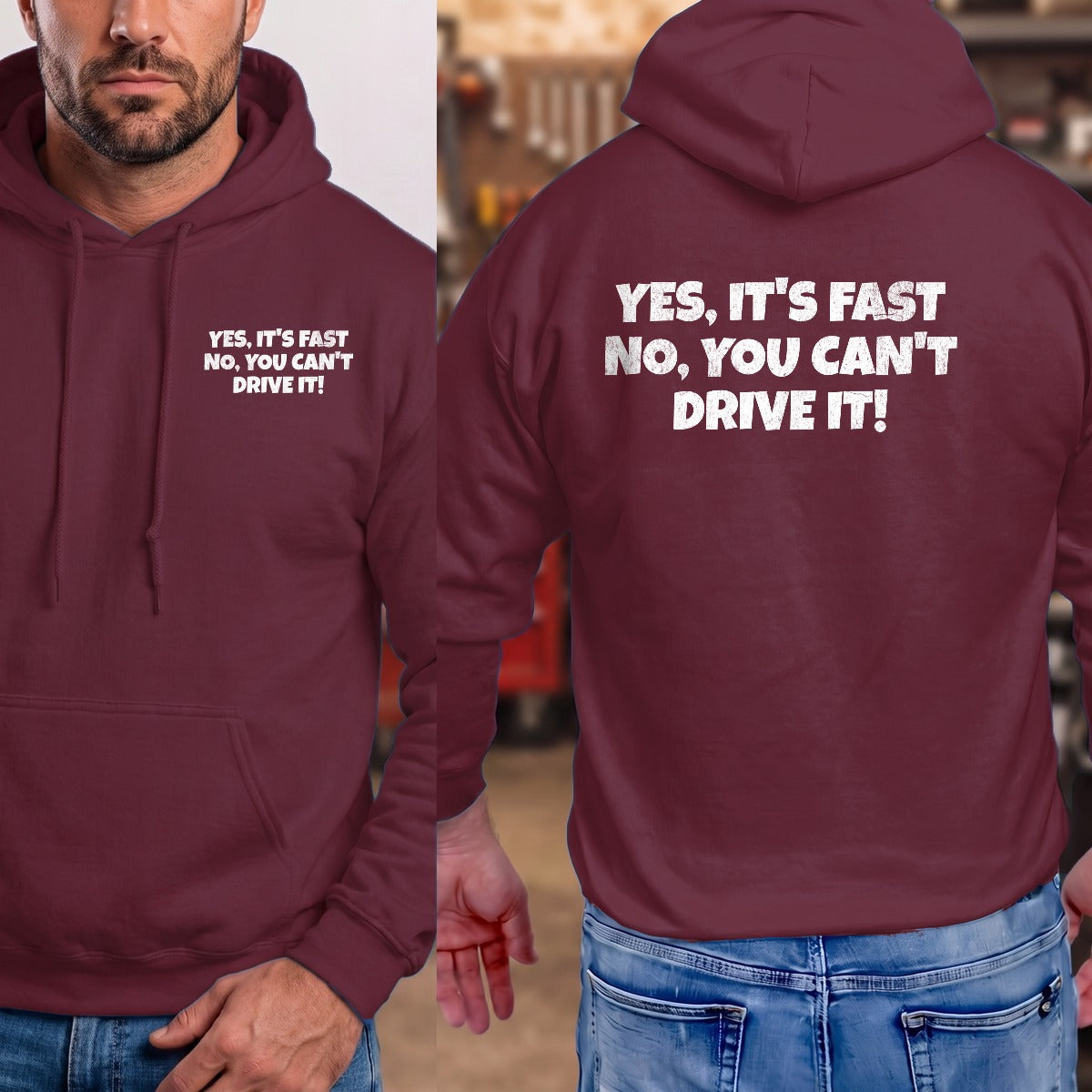 Maroon | Left Chest + Back