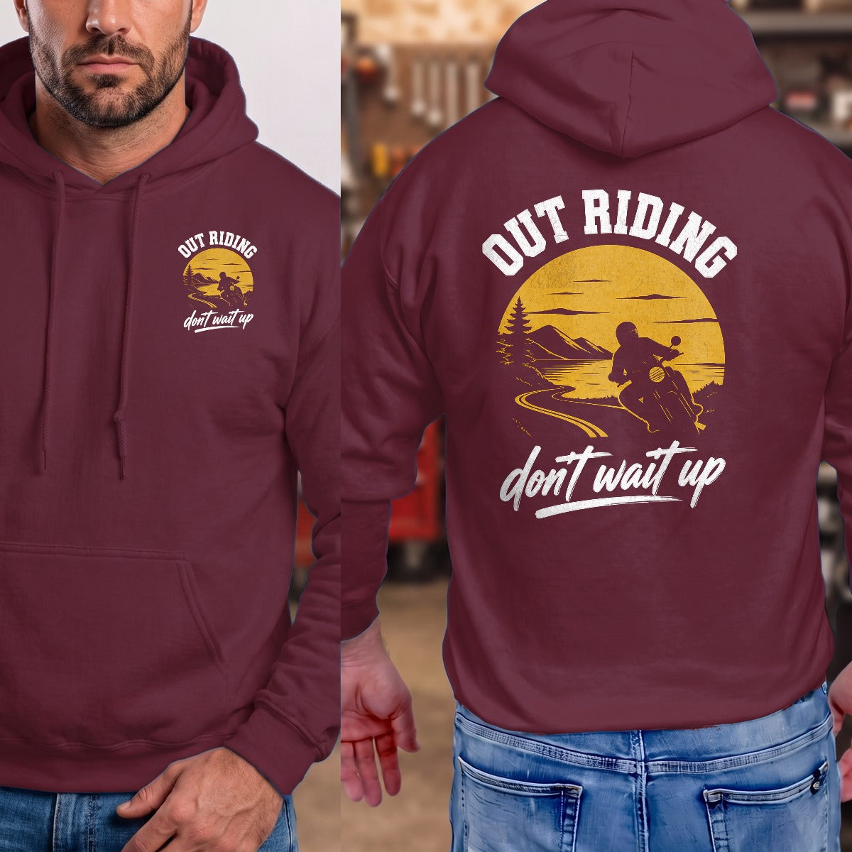 Maroon | Front & Back