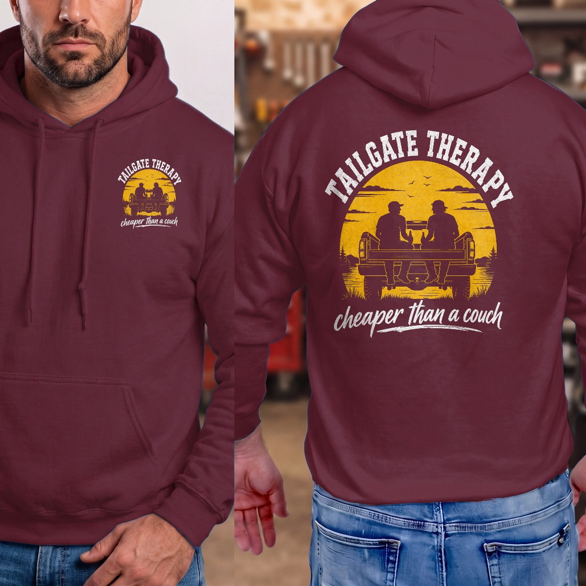 Maroon | Front & Back
