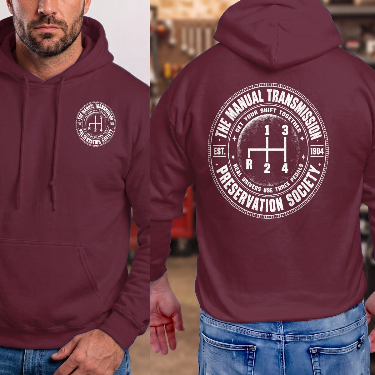 Maroon | Front & Back