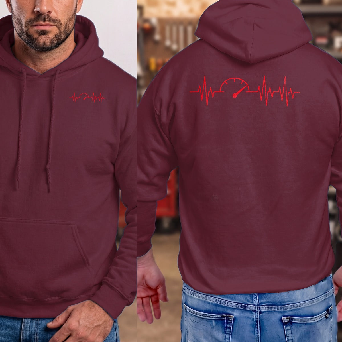 Maroon | Front & Back