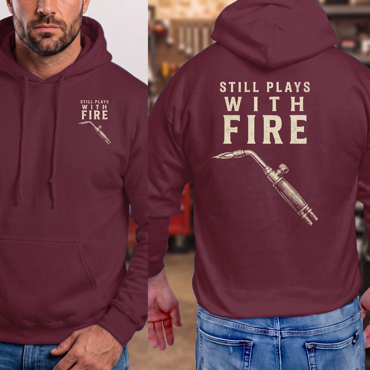 Maroon | Front & Back