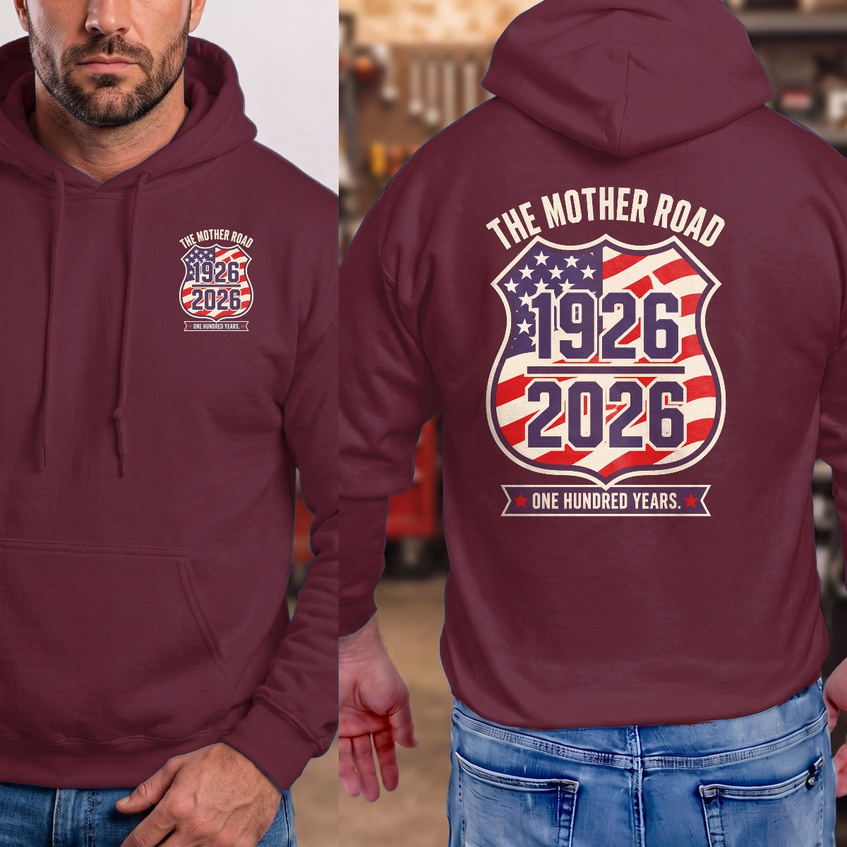 Maroon | Front & Back
