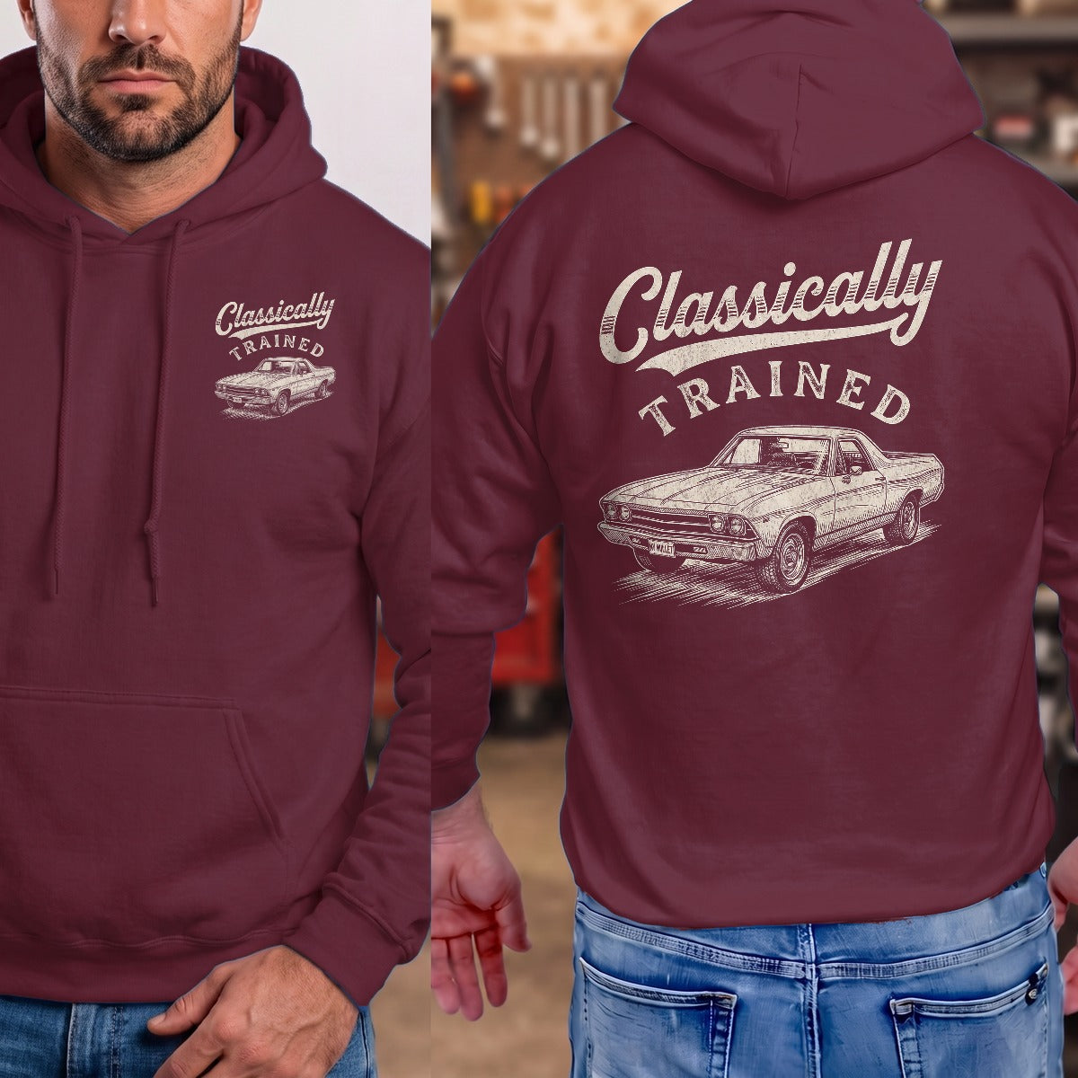 Maroon | Front & Back