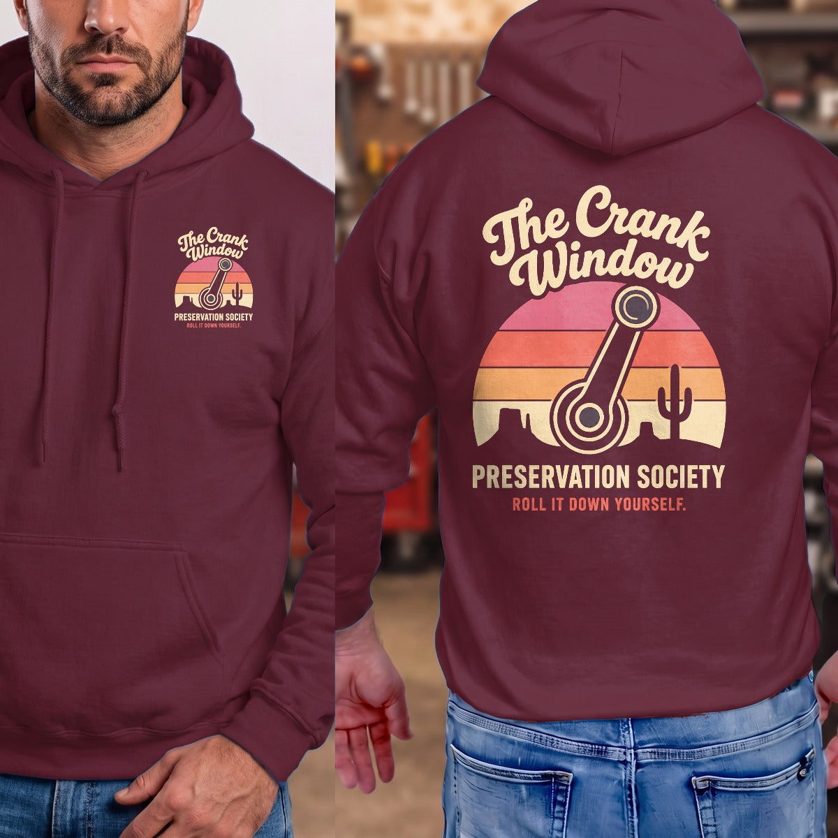 Maroon | Front & Back
