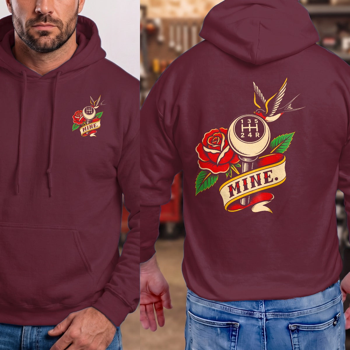 Maroon | Front & Back