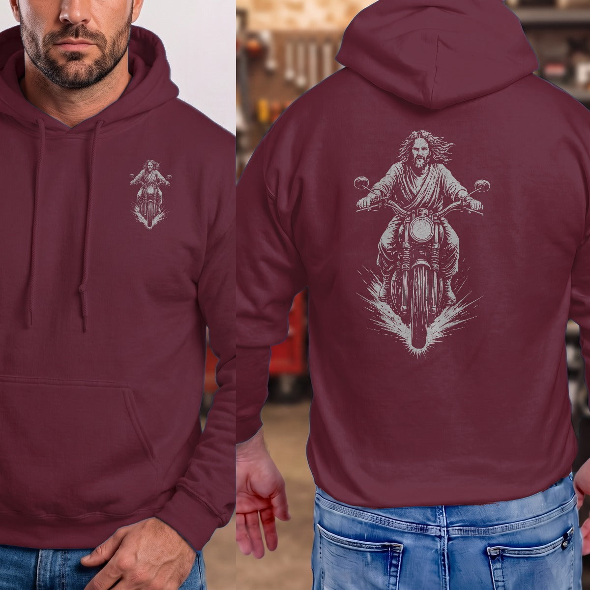 Maroon | Front & Back