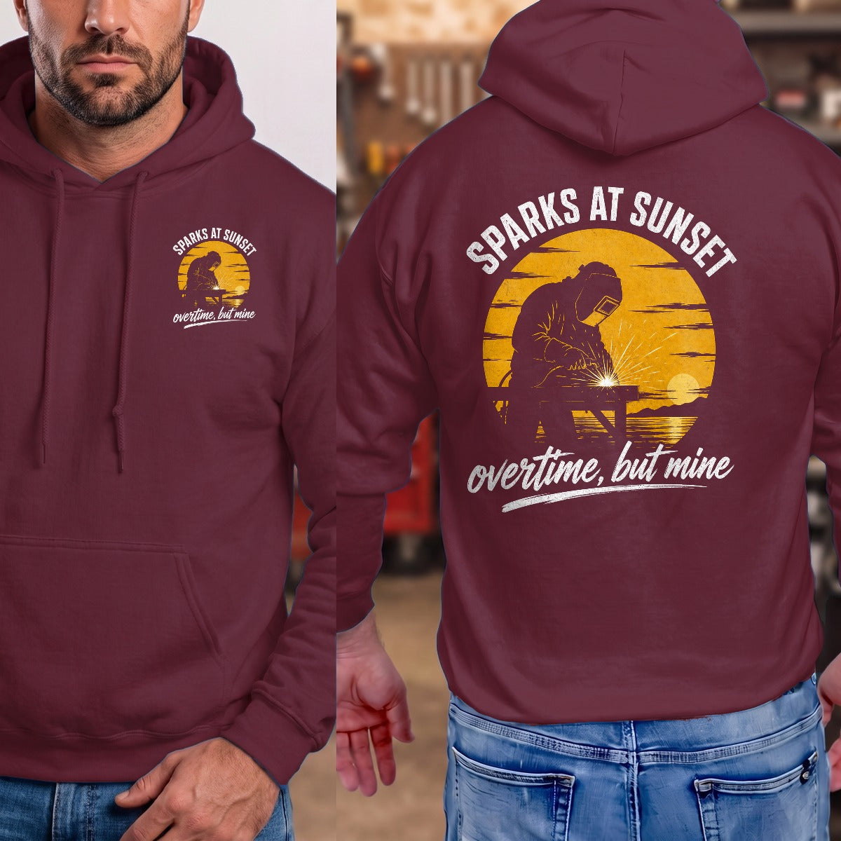 Maroon | Front & Back