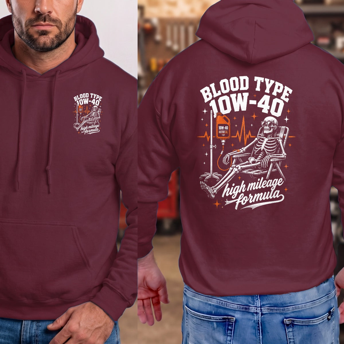 Maroon | Front & Back