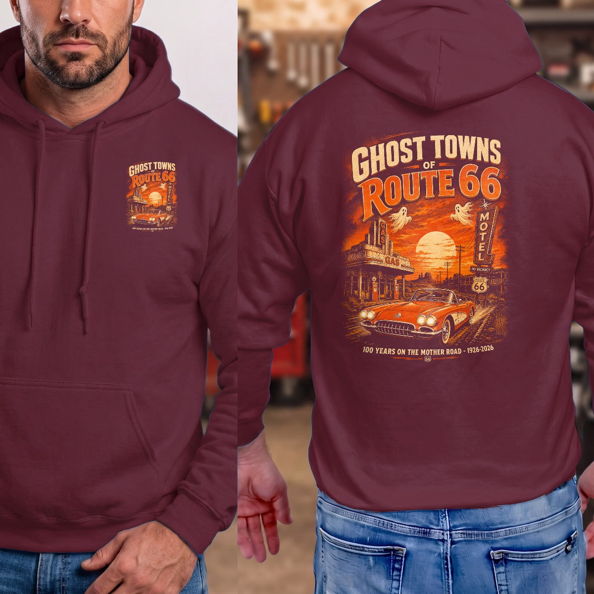 Maroon | Front & Back
