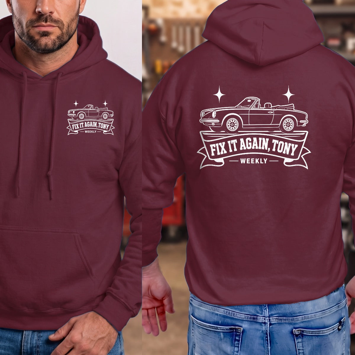 Maroon | Front & Back