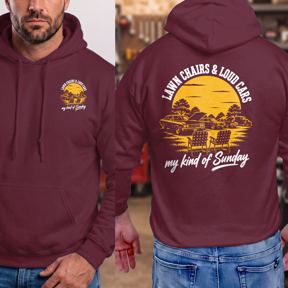 Maroon | Front & Back