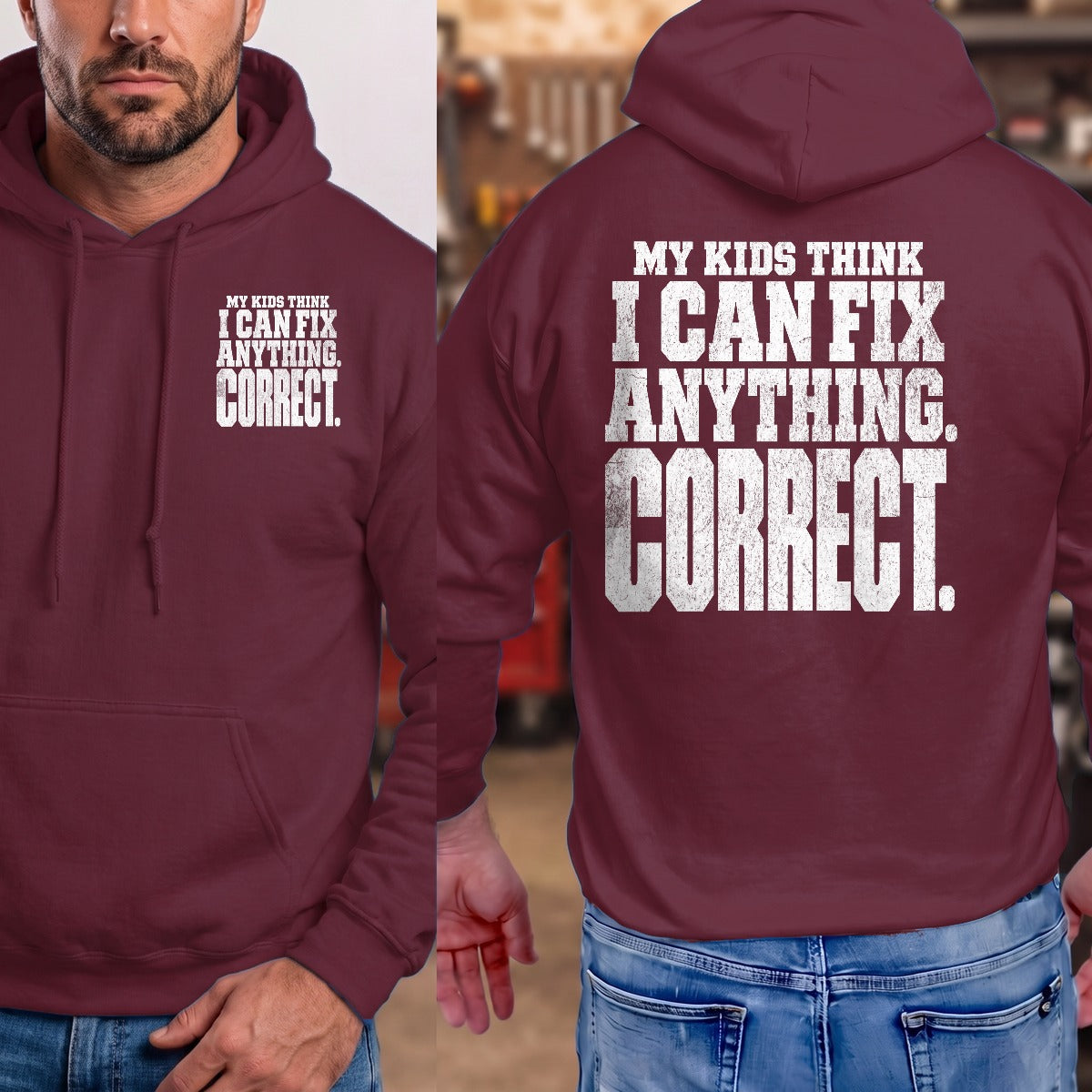 Maroon | Front & Back