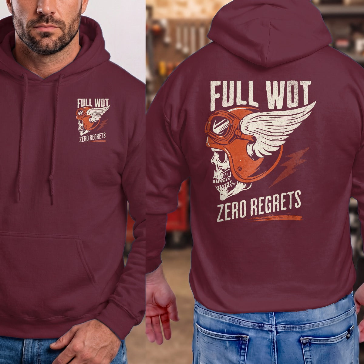 Maroon | Front & Back