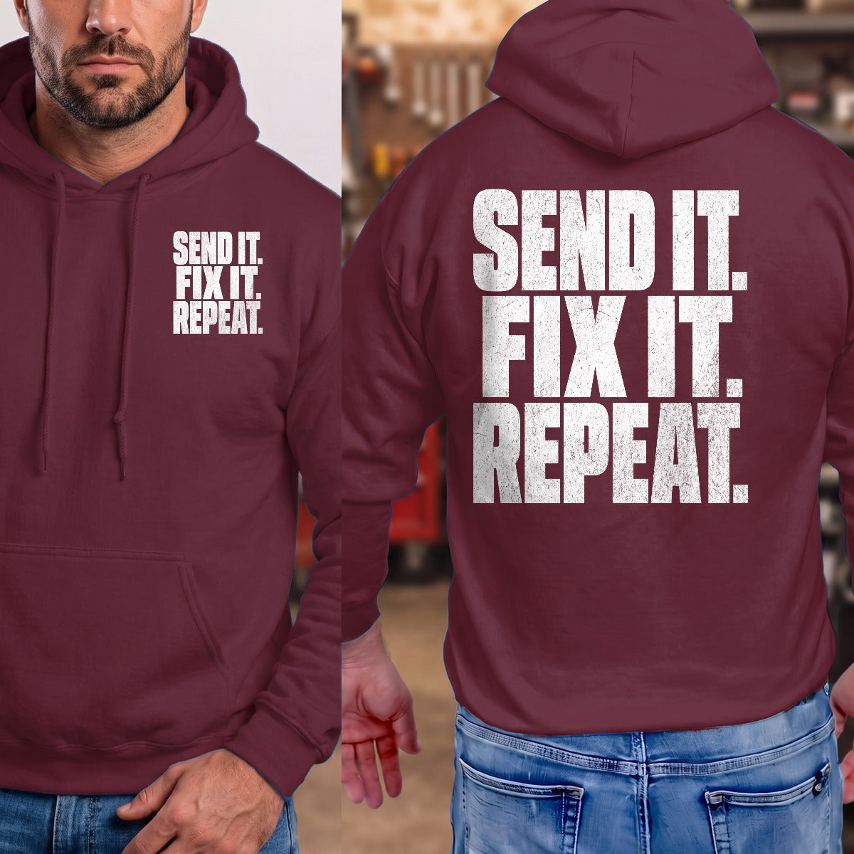 Maroon | Front & Back
