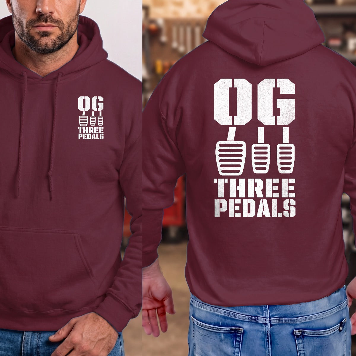 Maroon | Front & Back